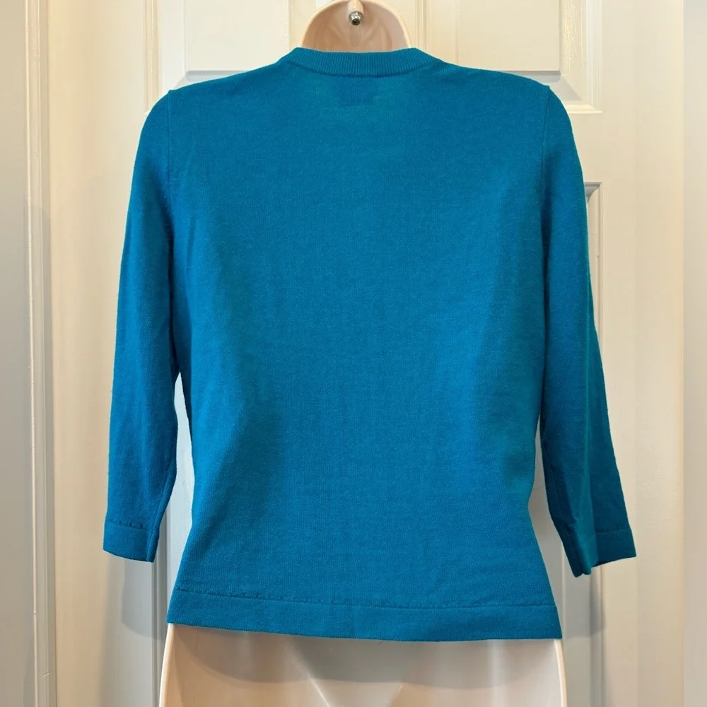Kate Spade Corinne Cardigan Teal Button-Up Women's Sweater